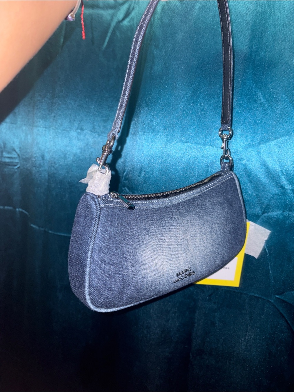 Marc Jacobs Indigo Denim Shoulder Bag nwt as shown 🦋 no flaws - Picture 4 of 8